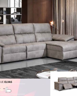 Sofá tipo chaiselongue, modelo Elvas