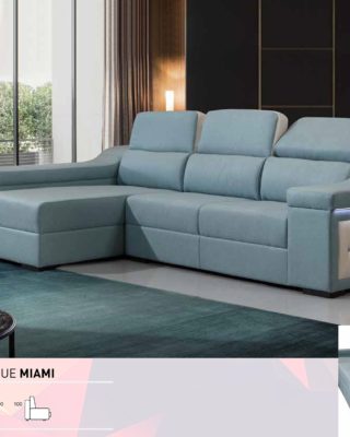 Sofá tipo chaiselongue, modelo Miami